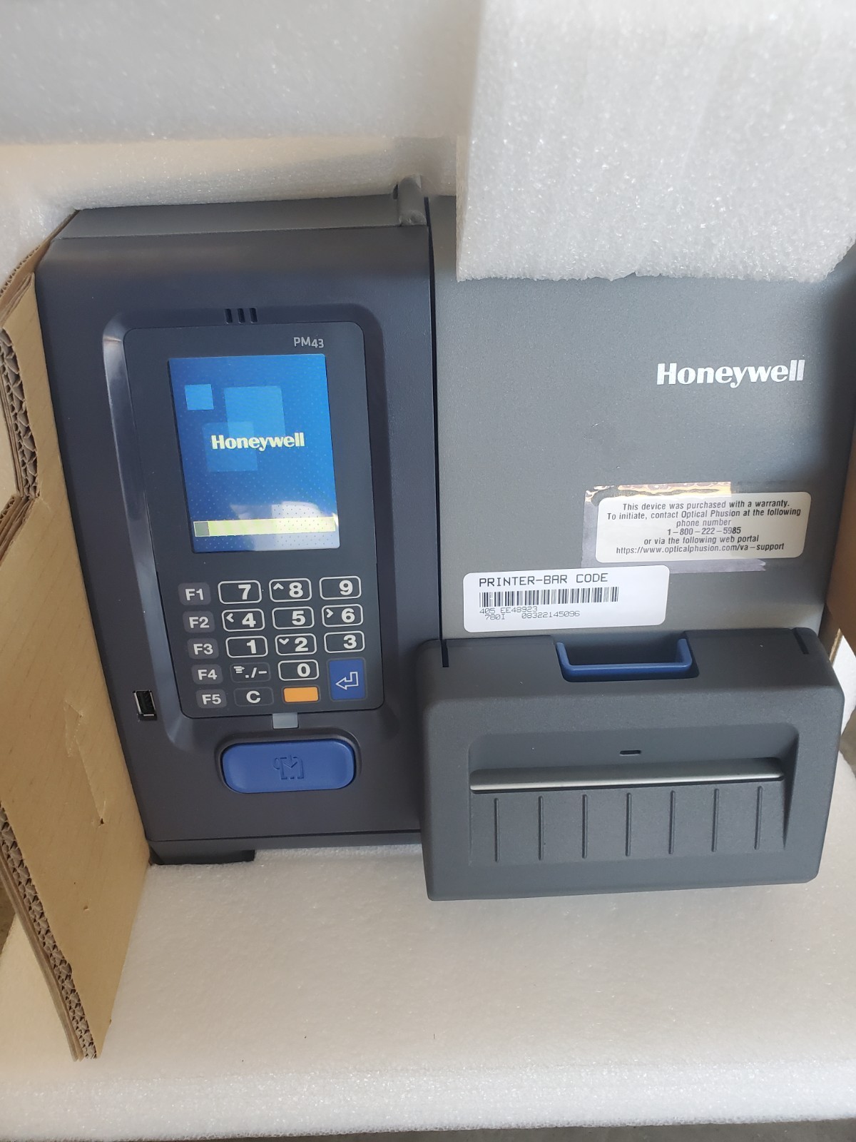 HONEYWELL INTERMEC PM43 BARCODE LABEL PRINTER PM43A11000000201 TT203
