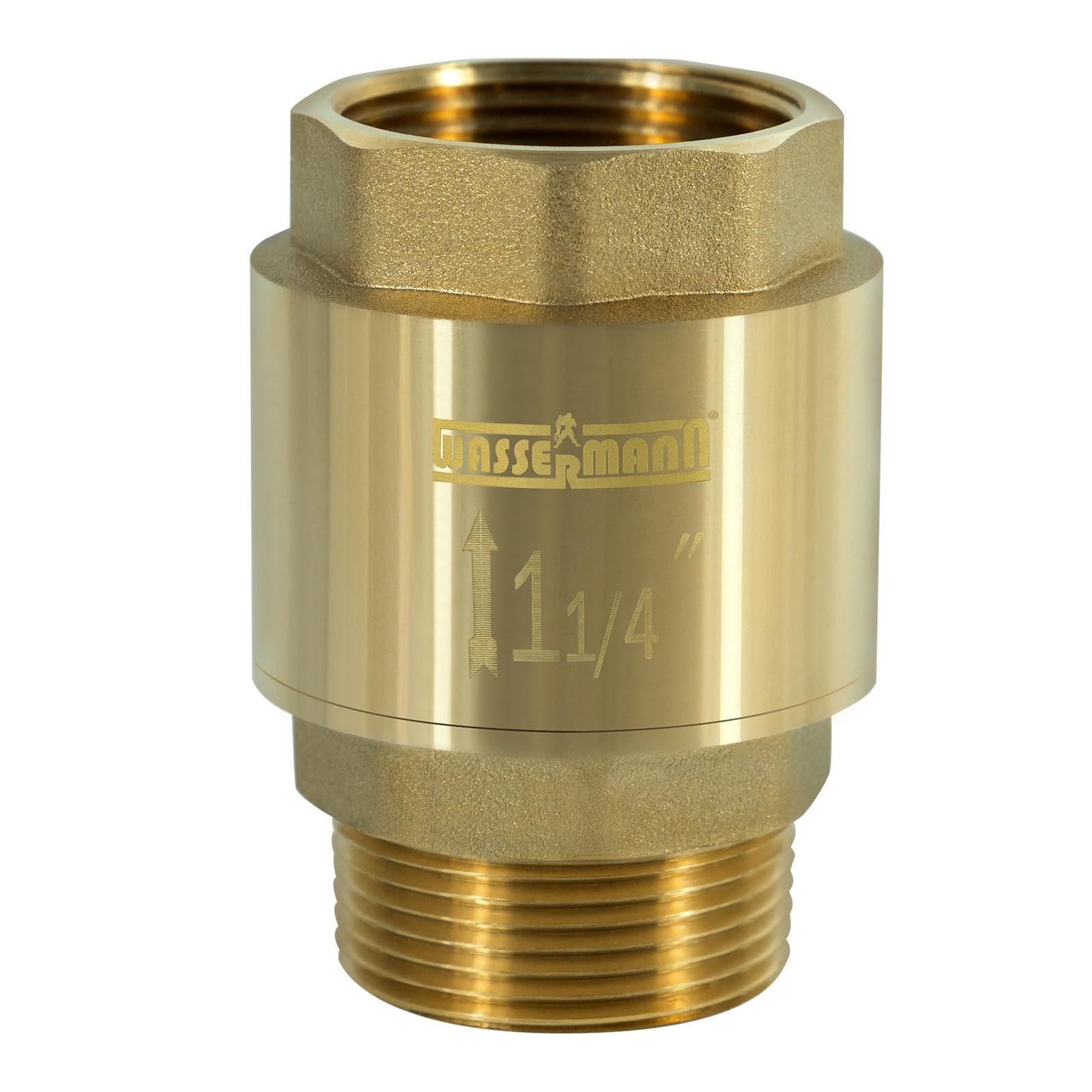 Wassermann 11/4" Brass Check valve 1.25“ NPT water Check Valve for submersibl...