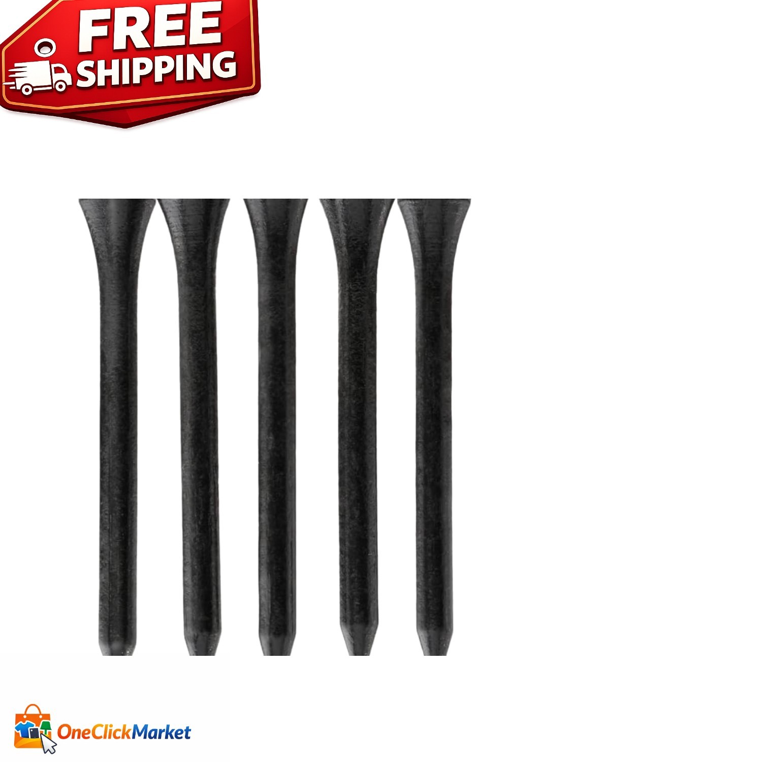 Versatile 100 PCS Bamboo Golf Tees | Durable & Sustainable | Multiple Sizes