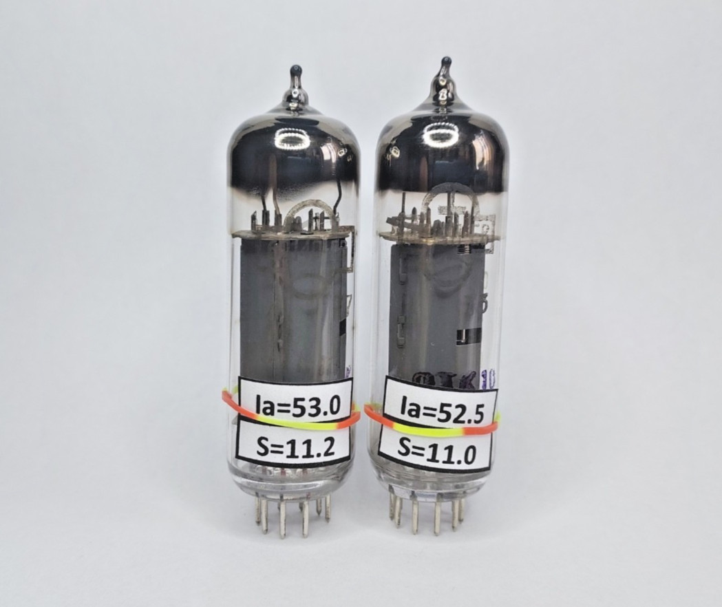 6P14P-EV (6П14П-ЕВ) / EL84 / 6BQ5 MATCHED PAIR (2pcs) Tubes 1970s NEW NOS