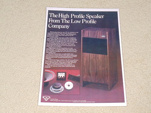 Cerwin Vega 15t Speaker Ad, 1974, Article, Color, RARE! Vintage Speaker Ad