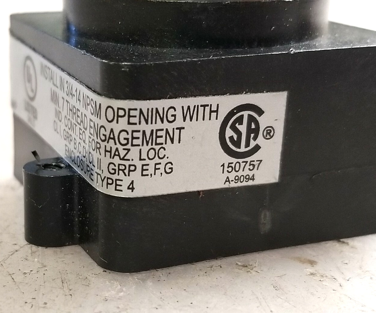 EGS Hazardous Location "EP Series" Reset/Pushbutton 600 VAC