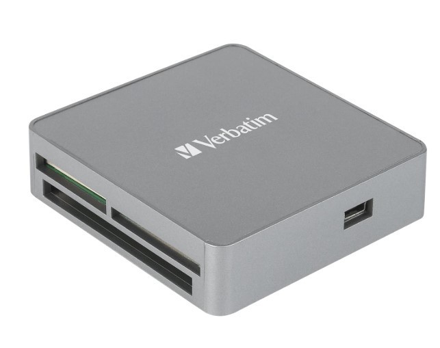 Verbatim USB 2.0 All- in-1 Card Reader / Hub including SD SDHC SDXC microSD