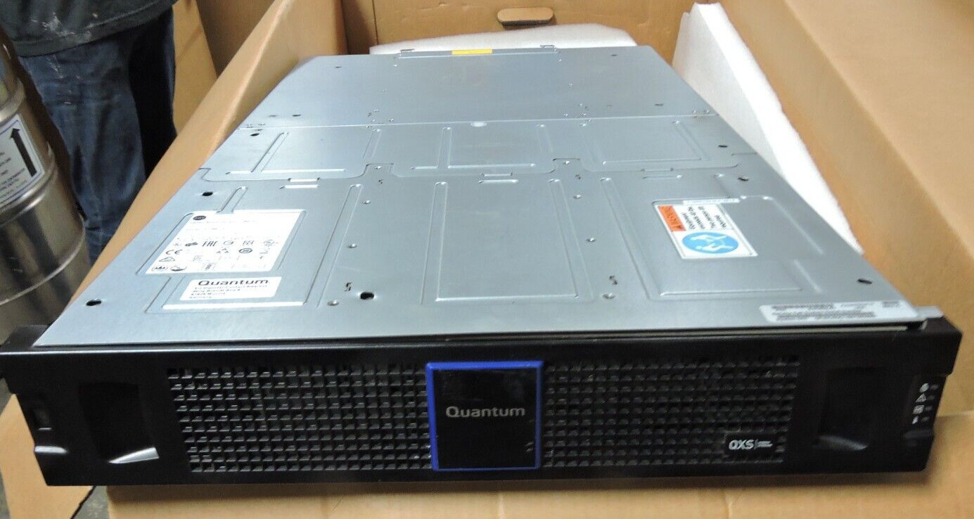 Quantum QXS 48-Bay Chassis  for 2.5" SAS Hard Drive Array for Dual iSCSI Control
