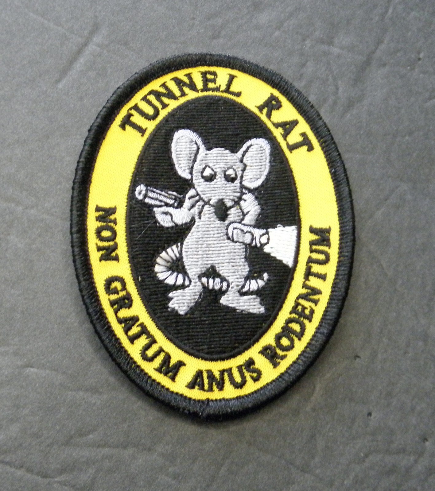 TUNNEL RATS VIETNAM VETERAN VET EMBROIDERED PATCH 1.3 x 3.5 INCHES