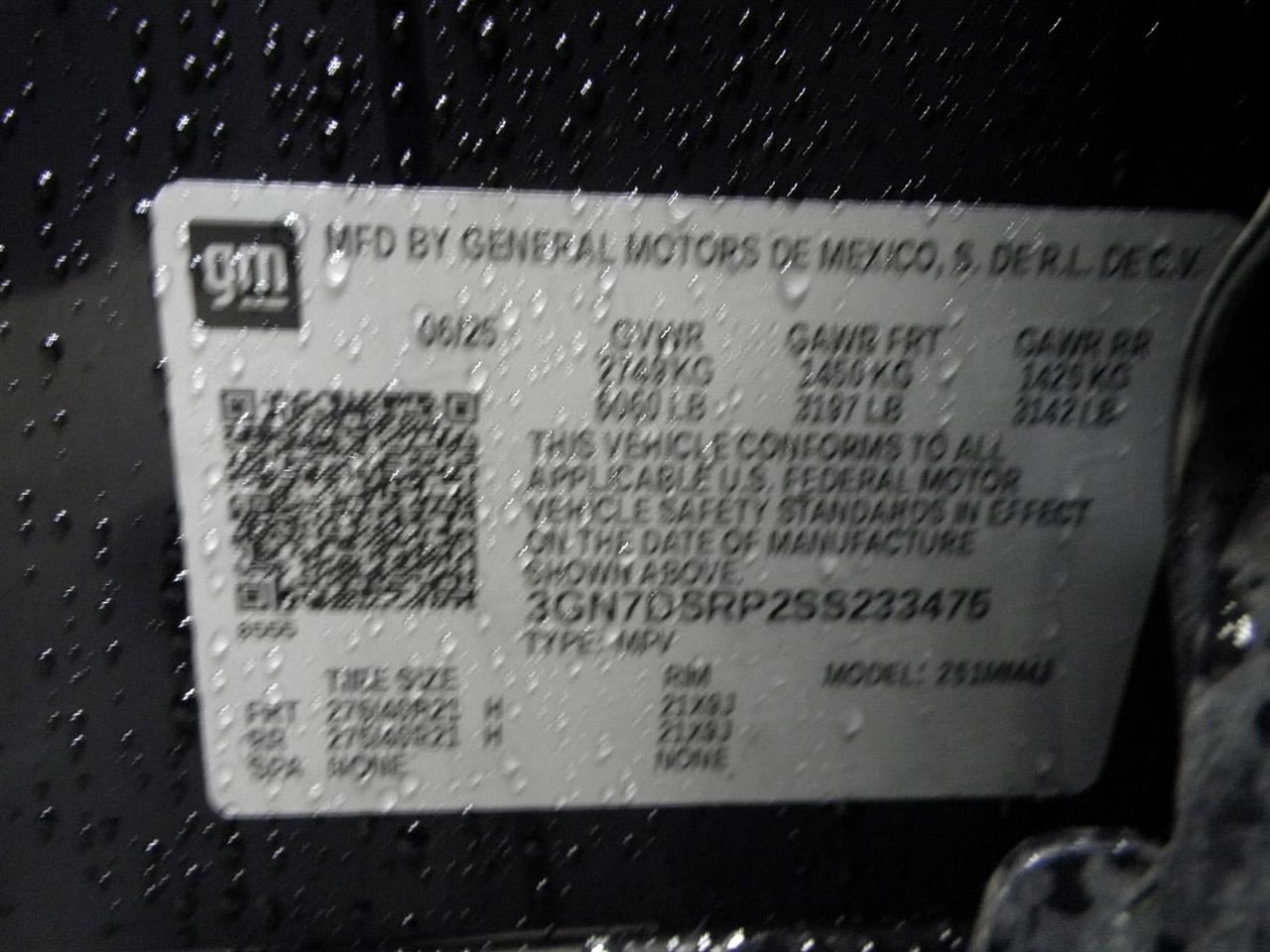 2025 Equinox EV Lower Air Shutter 85677489