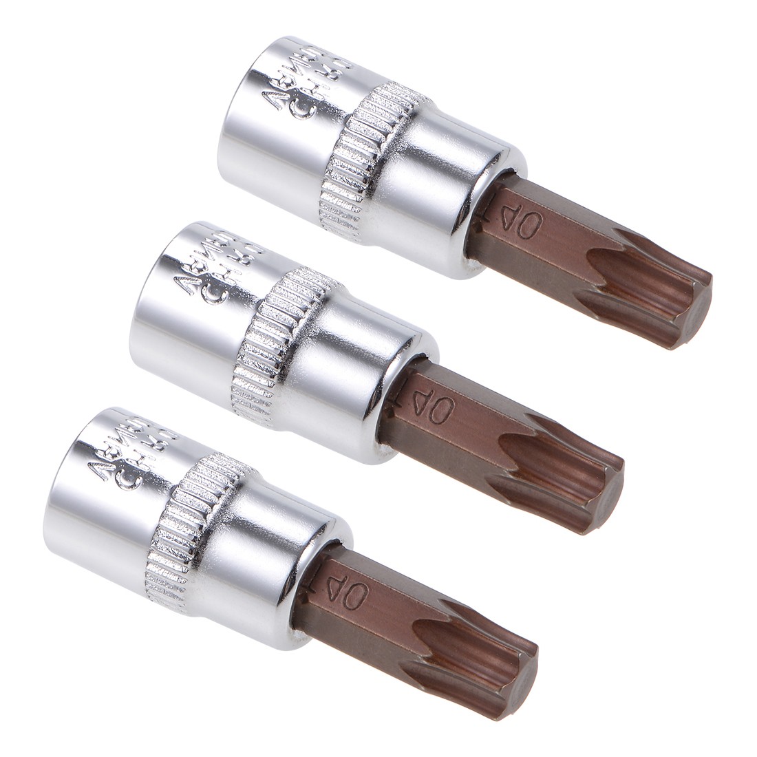 3 Pcs 1/4" Drive T40 Torx Bit Socket for Repair Use with Wrench S4 Steel 38mm