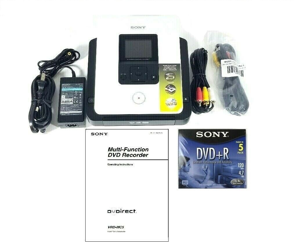 Sony DVD Recorder VRD-MC5 Multi-Function Bundle DVD-R Tested - Region Free✅