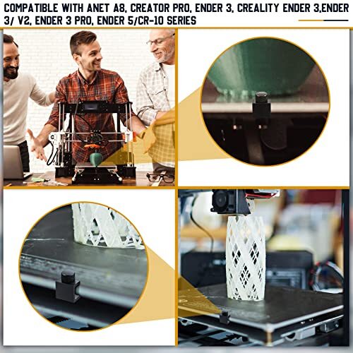 8 Pieces 3D Printer Glass Bed Clips Clamps Adjustable Fixed Clips for Ender