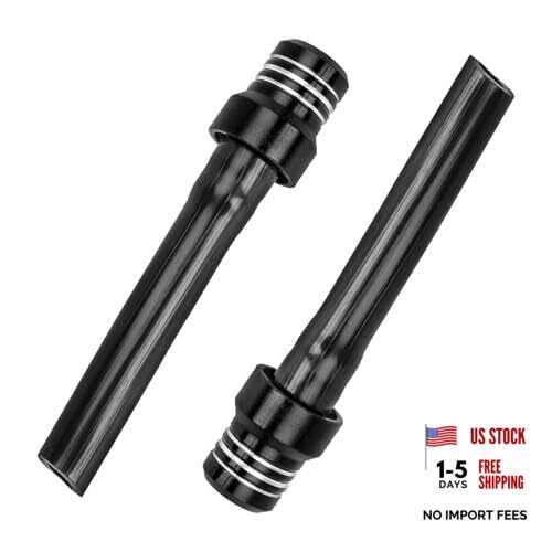 Yourkar 2 PCS Hose Gas Fuel Tank Cap, Aluminum Breather Fuel Valve Vent Black