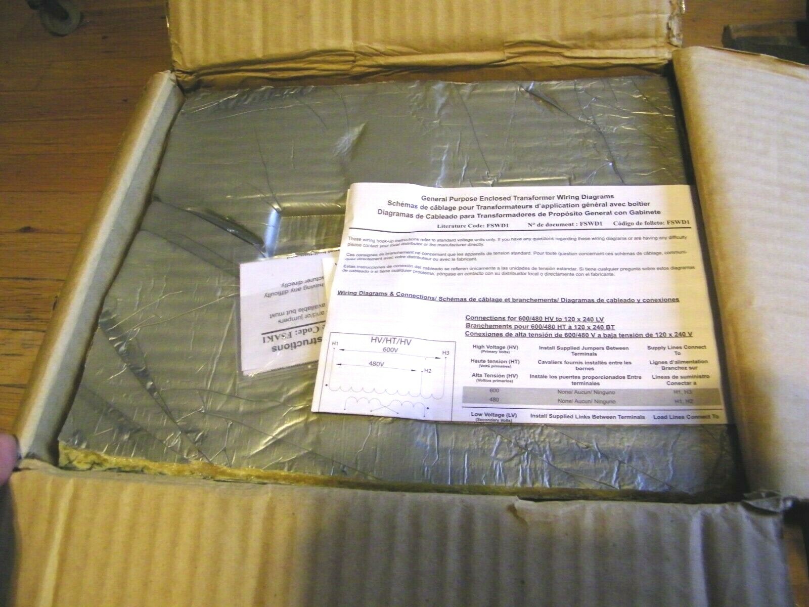 NEW HPS Fusion General Purpose Enclosed Transformer FS1500MQMJ 1ph 1500VA