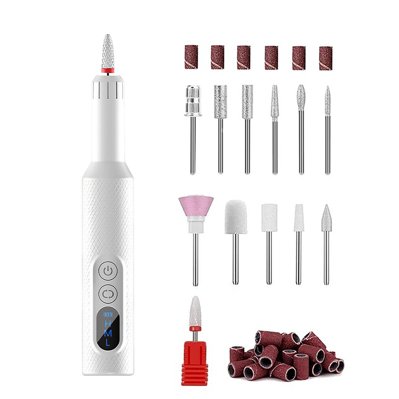 Portable Rechargeable Electric Nail Drill File Manicure Manicure Accessories