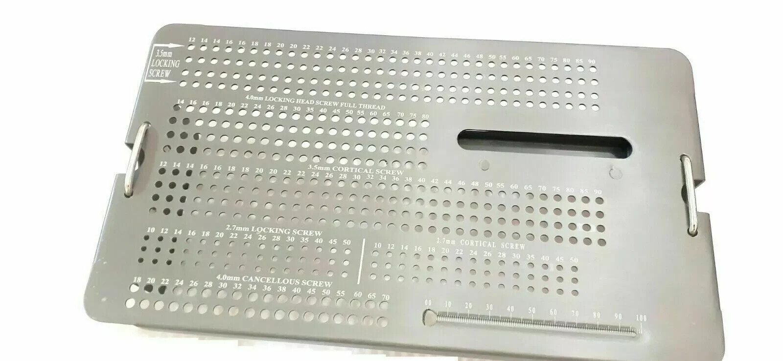 Orthopedic 3.5mm Locking screw instruments Empty case tray box surgical