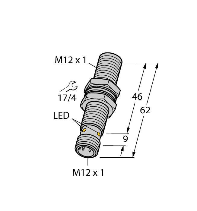TURCK BI2-M12E-AD4X-H1141 4406510 Inductive sensor