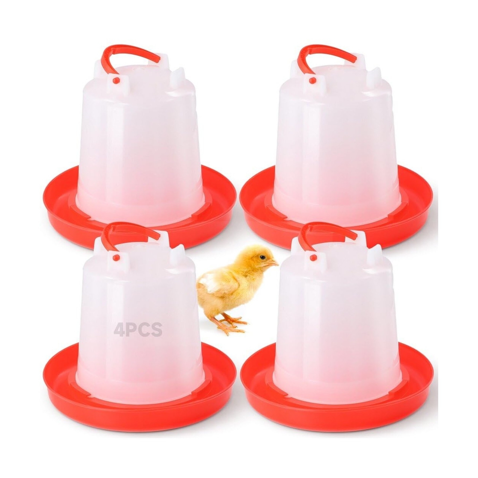 Rutin+ 4-Pack Chick Waterer, 1L Poultry Water Feeder, Poultry Drink... Fast Ship