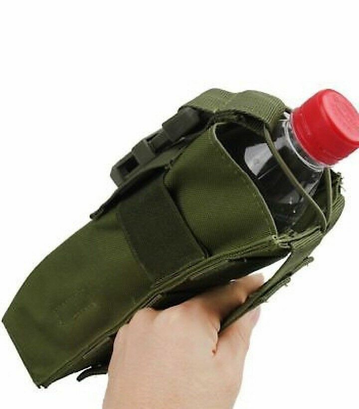Outdoor Mutifunction Molle Radio Walkie Talkie Pouch Water Bottle Cage Bag Case