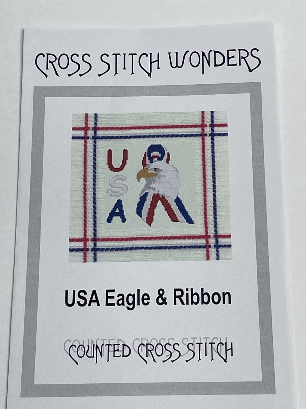 Cross Stitch Wonders USA Eagle & Ribbon Cross Stitch Pattern