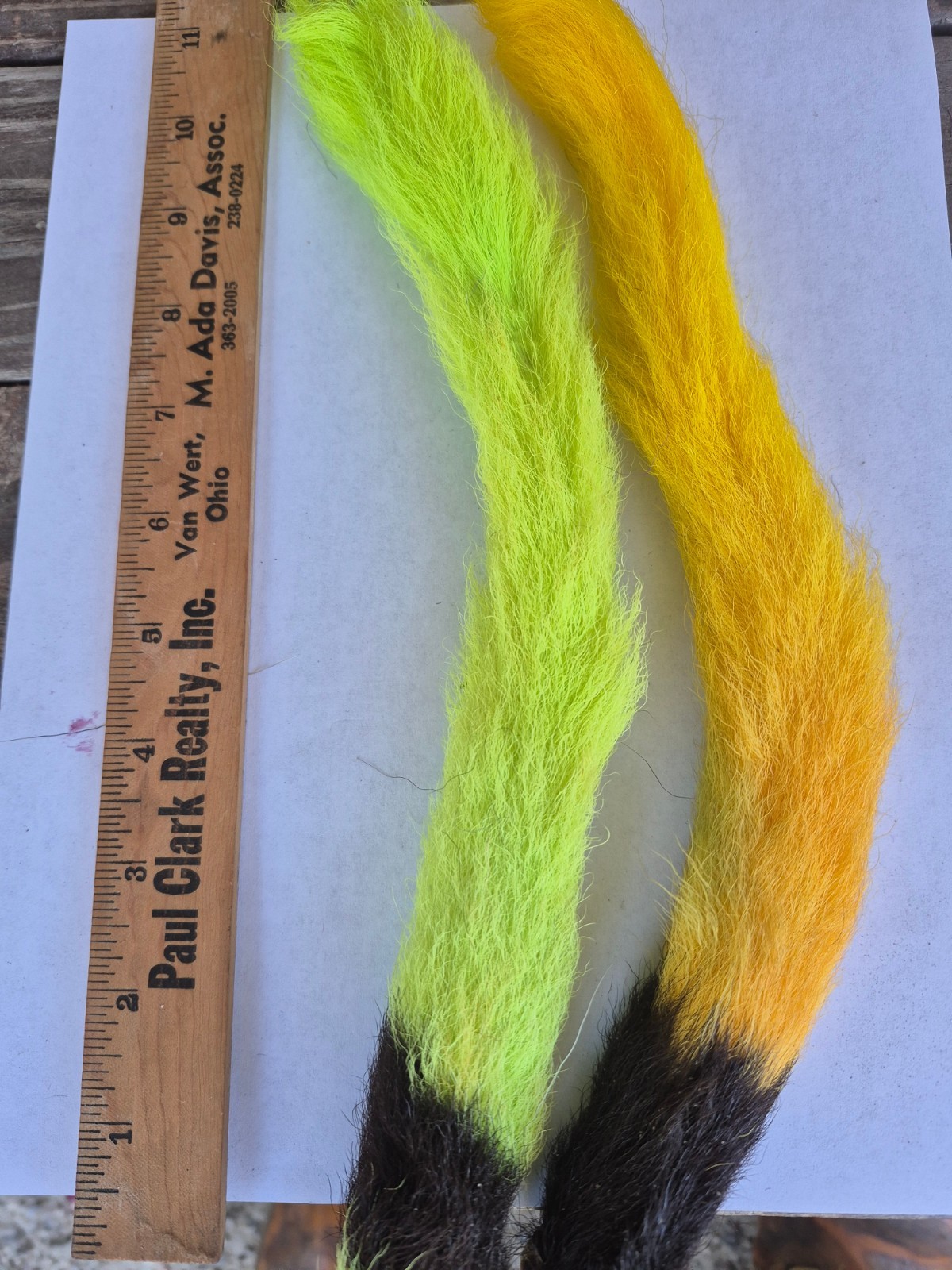 2pk Unknown Brand  calftails   Chartreuse, Yellow