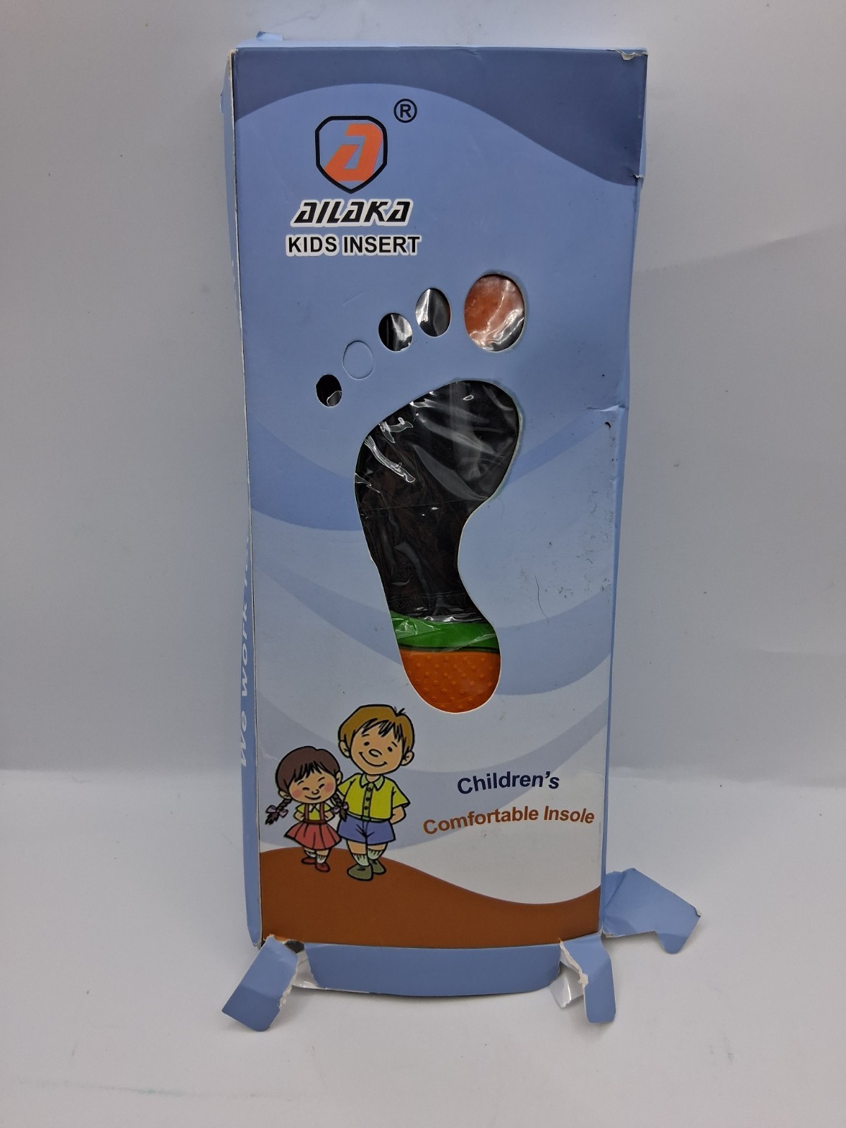 Allaka Green Orthotic Foot Arch Support Shoe Insoles - Kids Large
