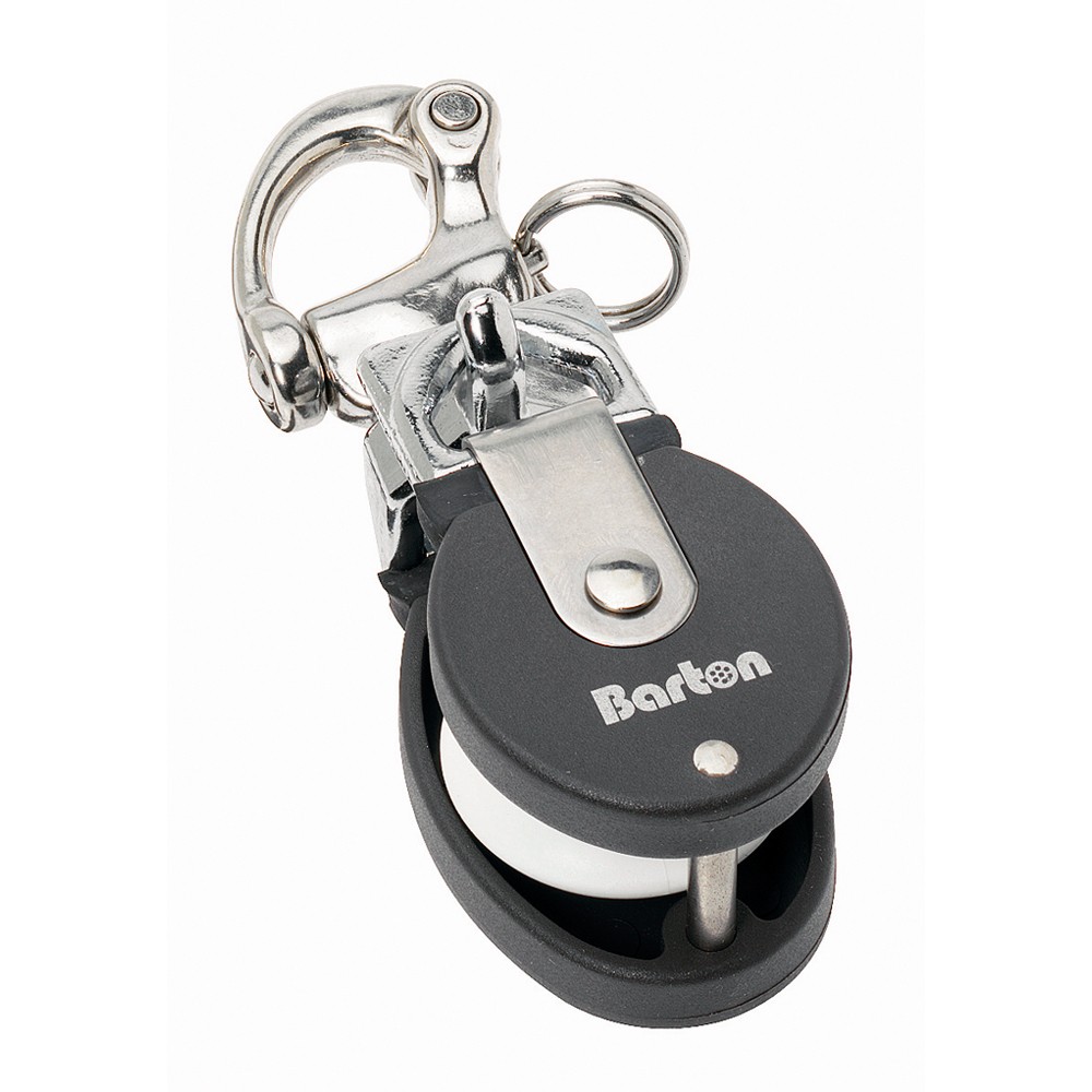 Barton Marine Size 2 Snatch Block w/Stainless Snap Shackle - 35mm Sheave 9030...