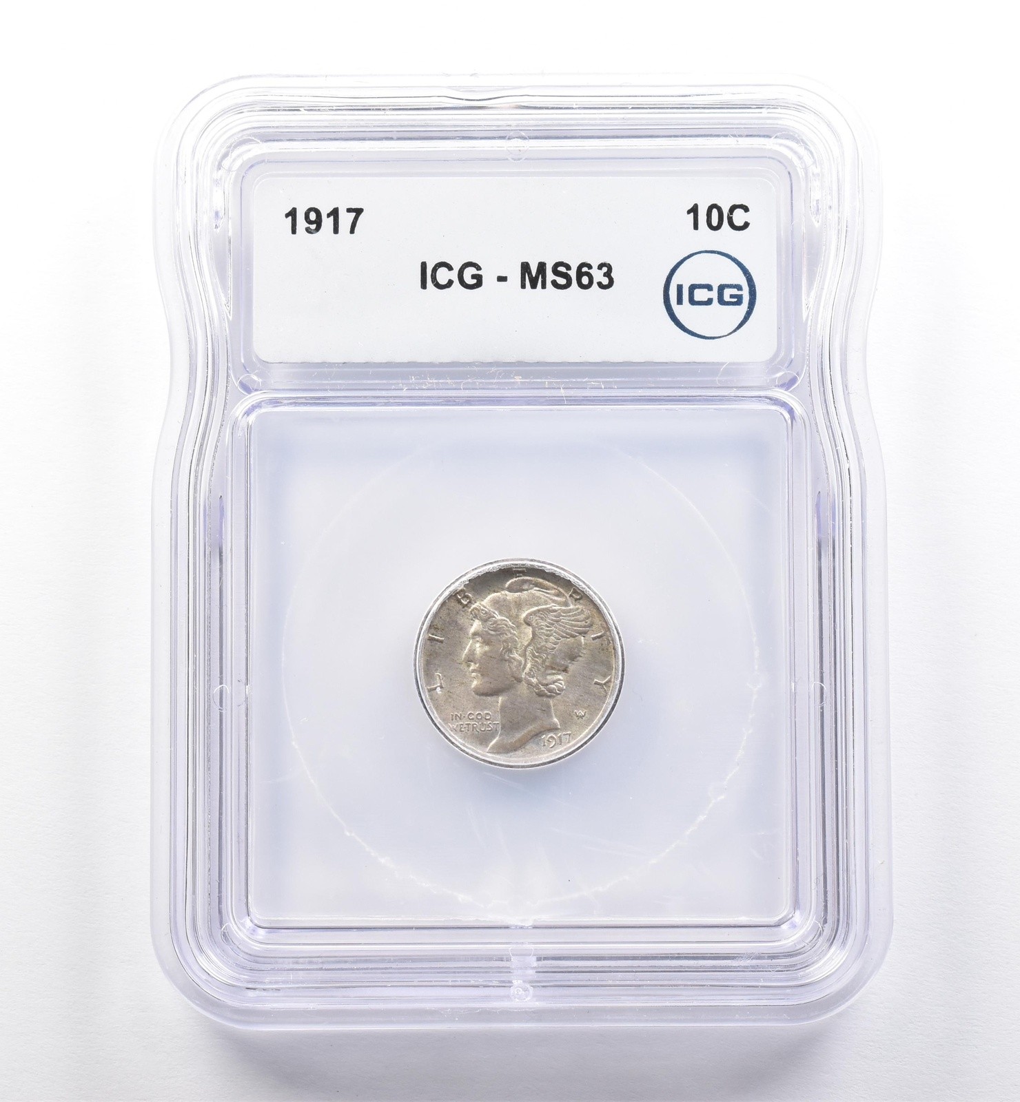 1917 Mercury Dime MS63 ICG *0302