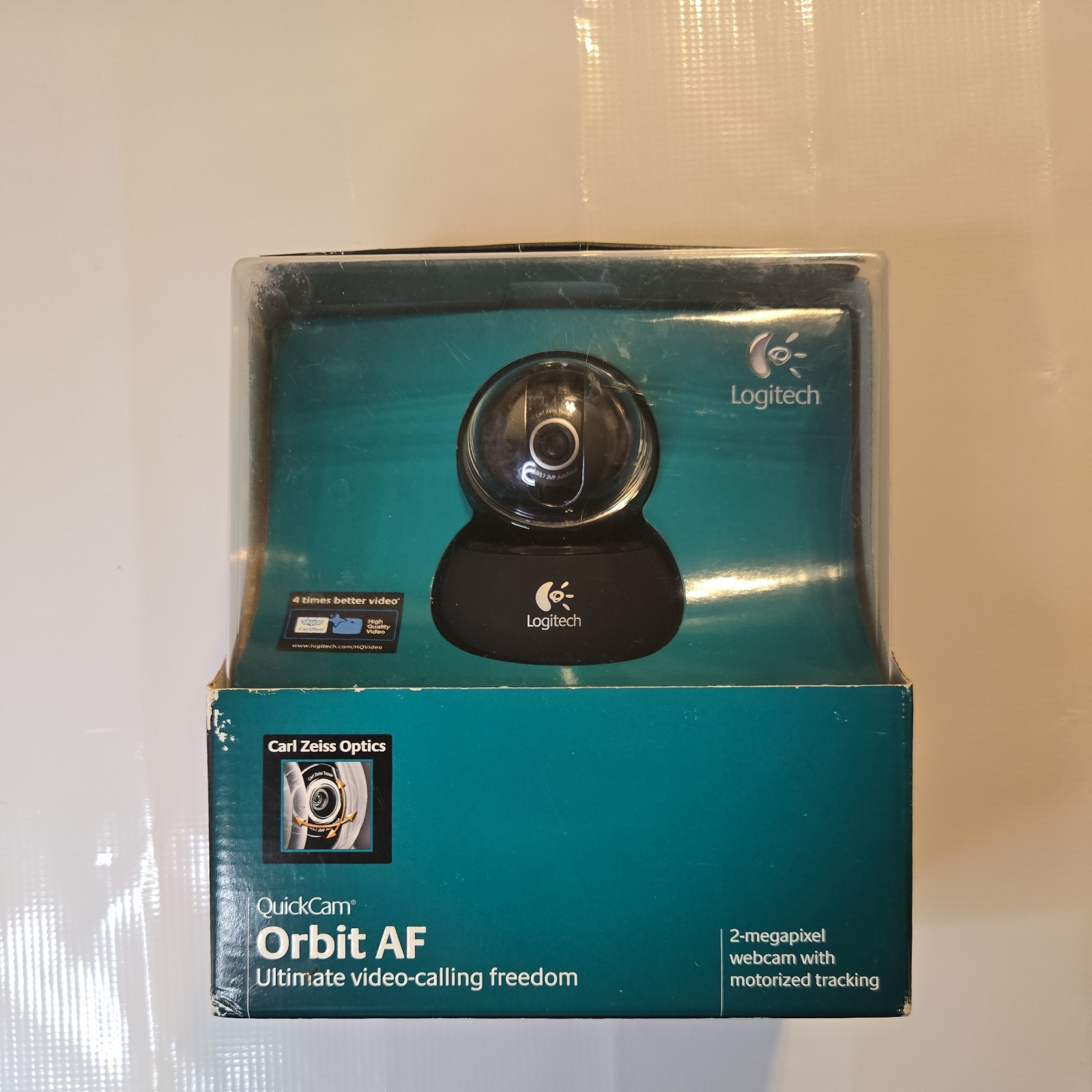 Logitech QuickCam Orbit AF Autofocus Motorized Tracking Carl Zeiss Webcam