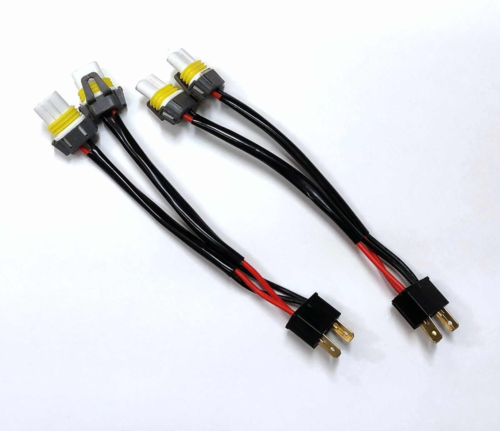 Conversion Wire 9003 H4 TO 9005 9006 Two Harness Head Light Bulb Halogen Lamp
