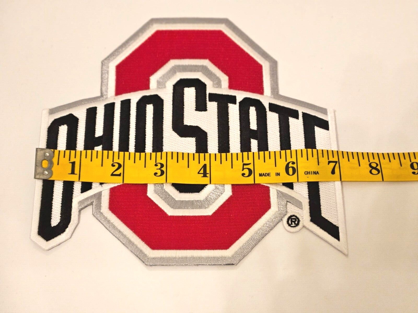Ohio State Buckeyes Big 7" Iron On Embroidered Patch FREE Shipping!!