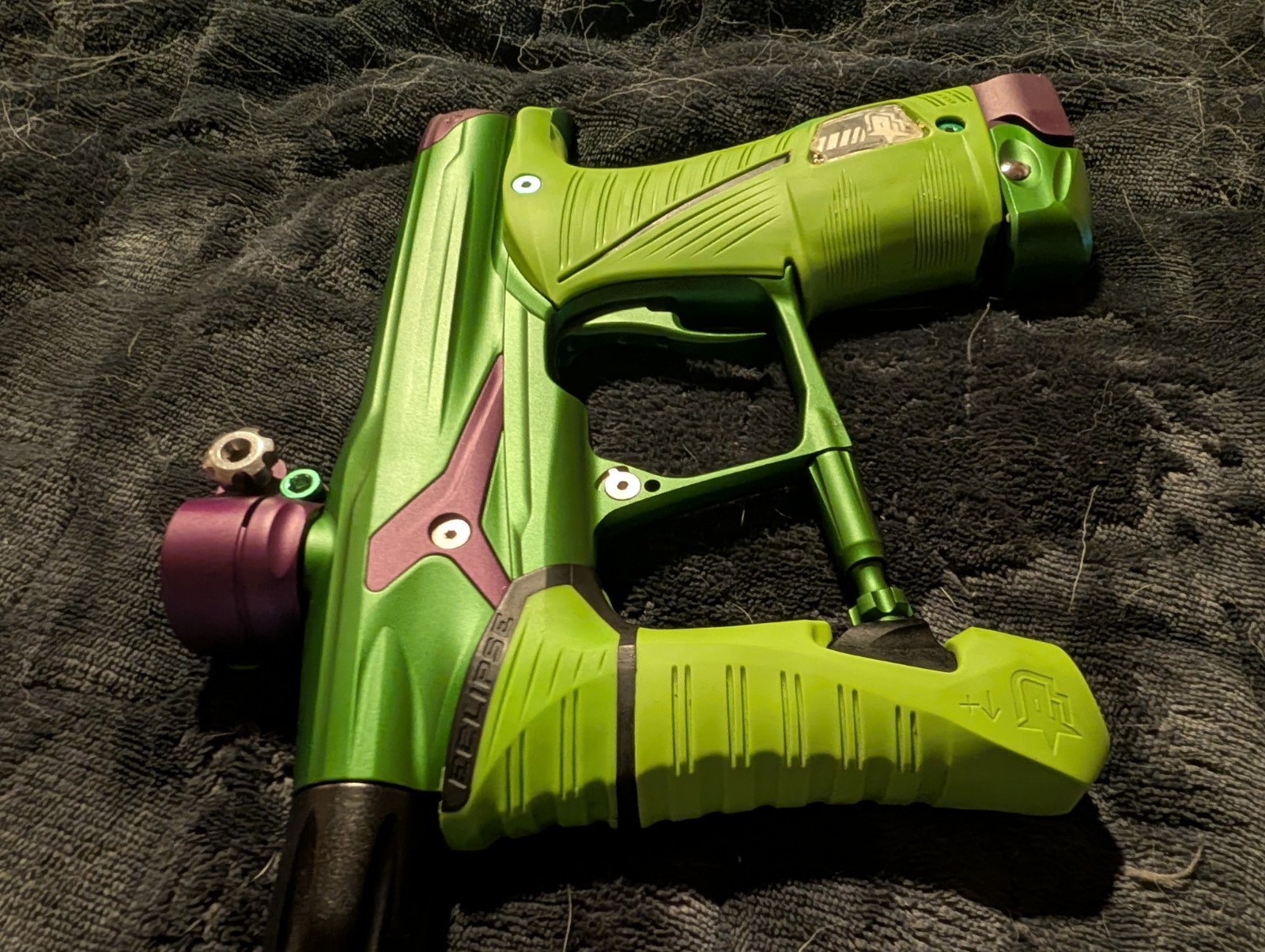 Planet Eclipse Geo3.5 Electronic Green & Purple w/ Case & Accessories
