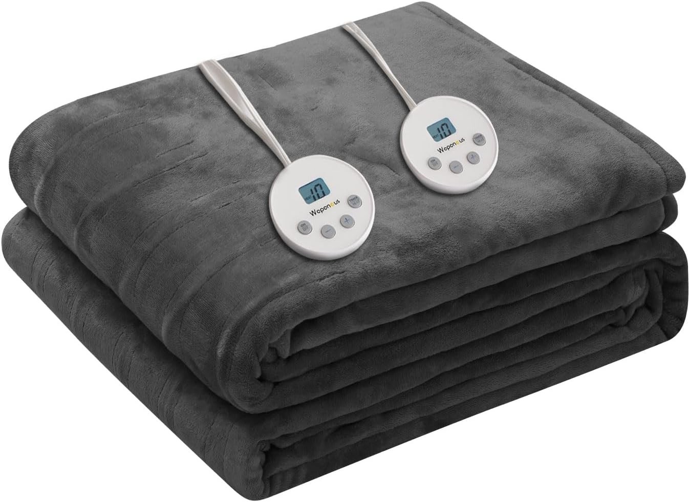 Heated Blanket Electric Queen Size 84"x90"-Dual Control W/ 10 Heat Levels 12