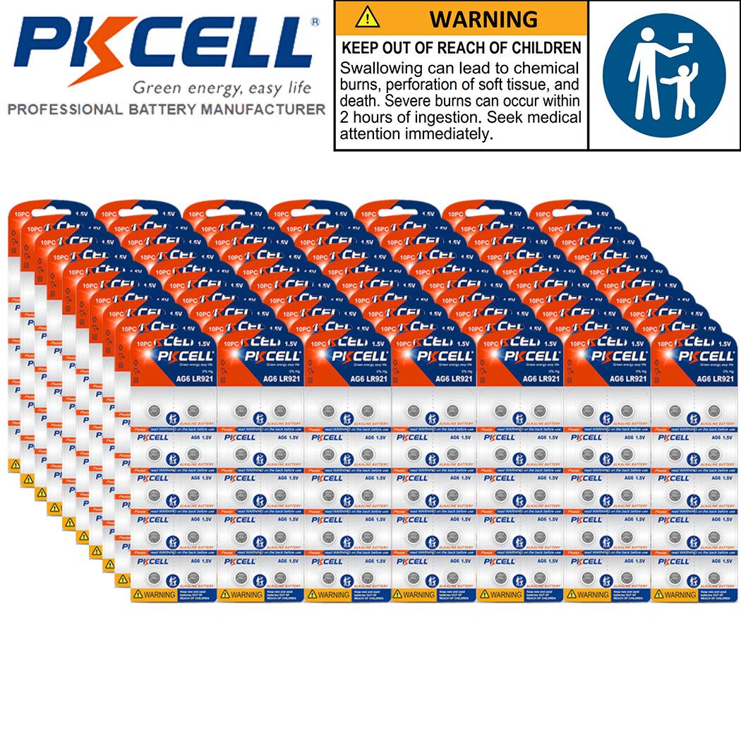 1000Pcs AG6 LR69 LR921 371 370 SR920SW 1.5V Alkaline Watch Batteries Wholesale