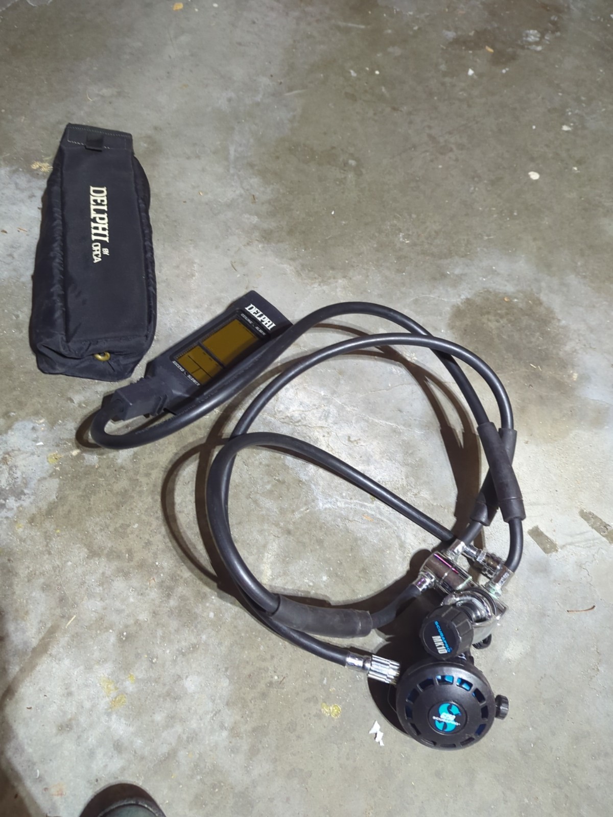 Scubapro Mk10, G250 Graphite Regulator With Dephi By Orca Pressure Guage A13