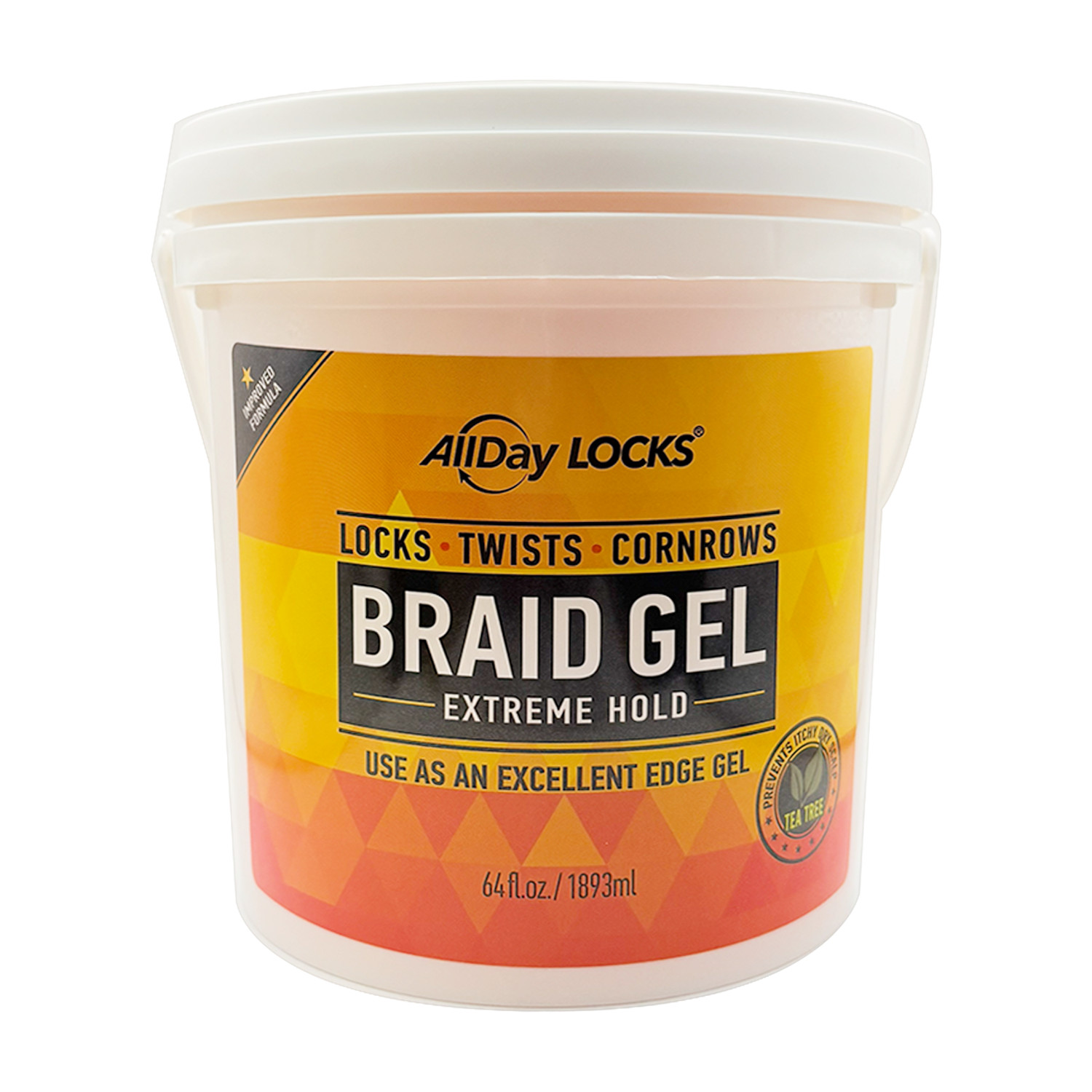 Allday Locks Braid Gel Extreme Hold 64oz