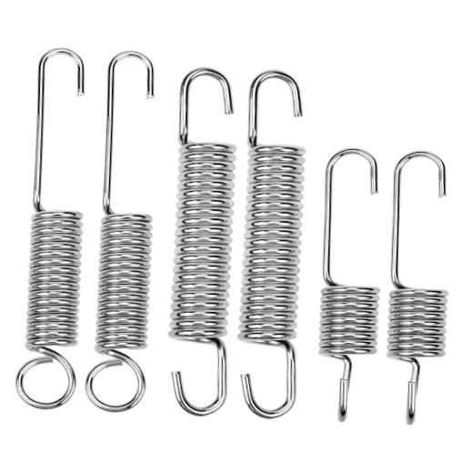 6PCS Motorcycle Kickstand Springs, Multi-Size Steel Motorcycle Side Stand