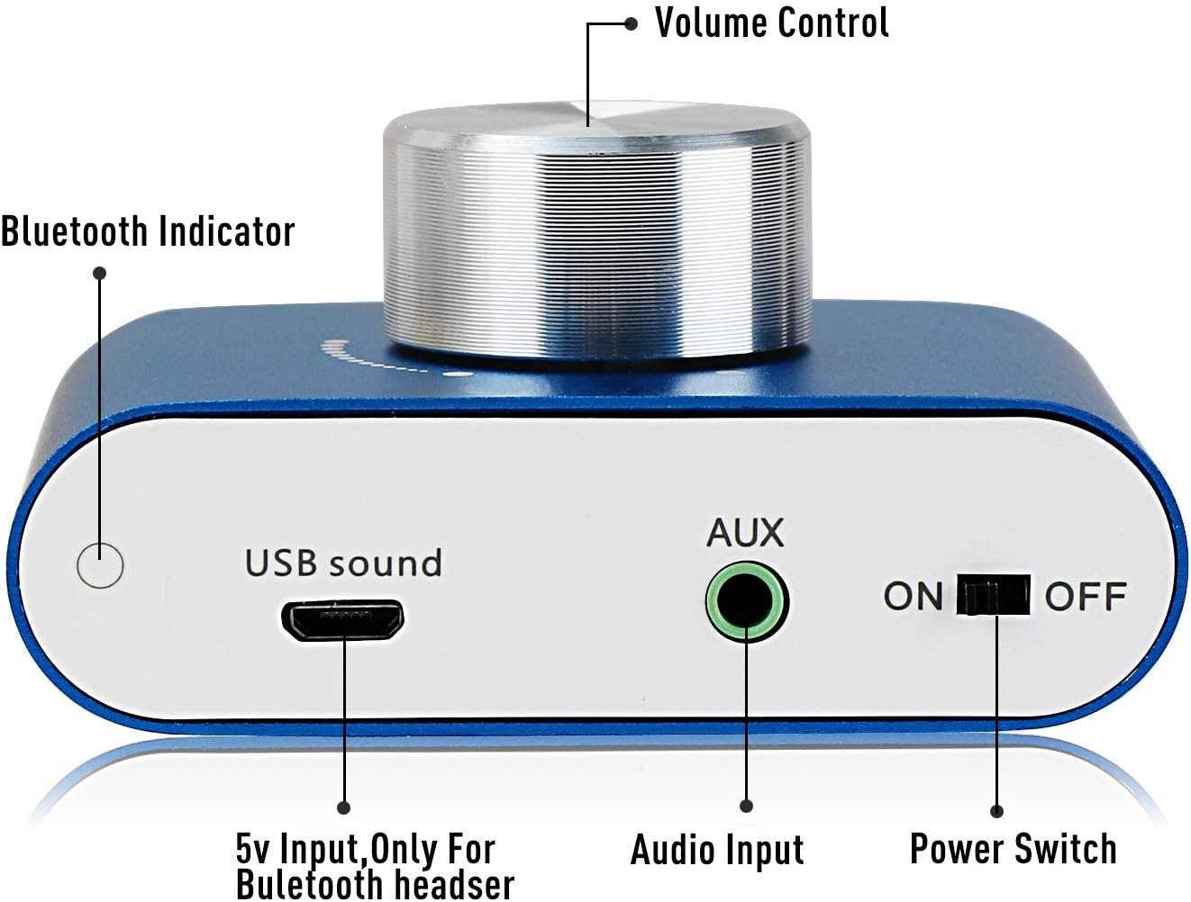 Compact F900S 160W Bluetooth Amplifier - Crystal-Clear 2x80W Sound Experience