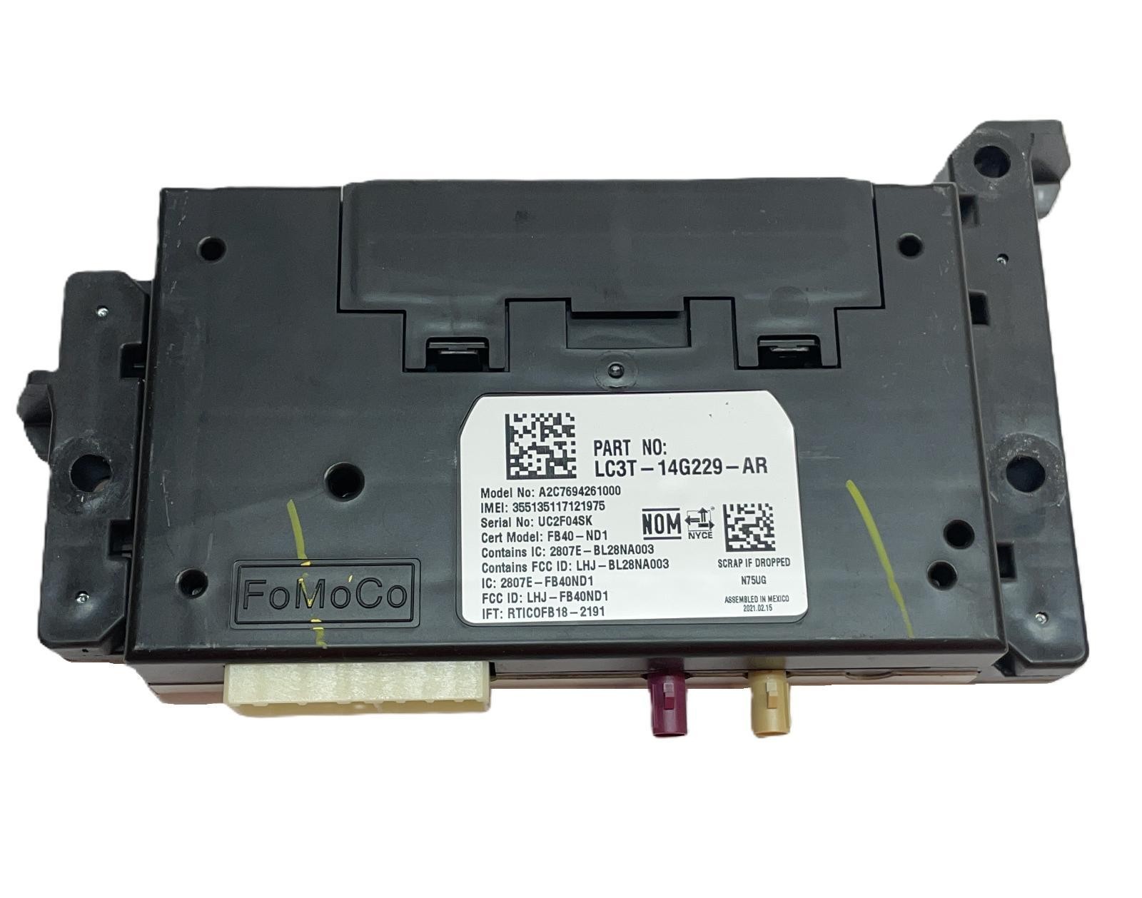 2021 FORD F250SD Telematics Communication Control Module OEM LC3T-146229-AR
