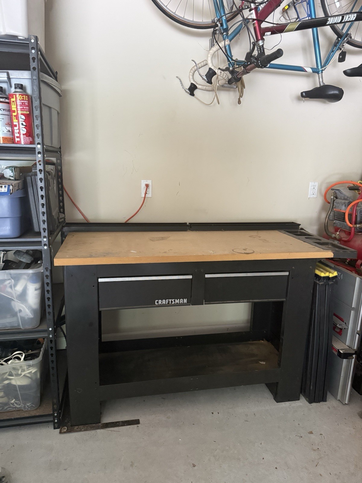 Craftsman Heavy Duty Workbench 60” Wood Top 2 Drawers Local Pickup