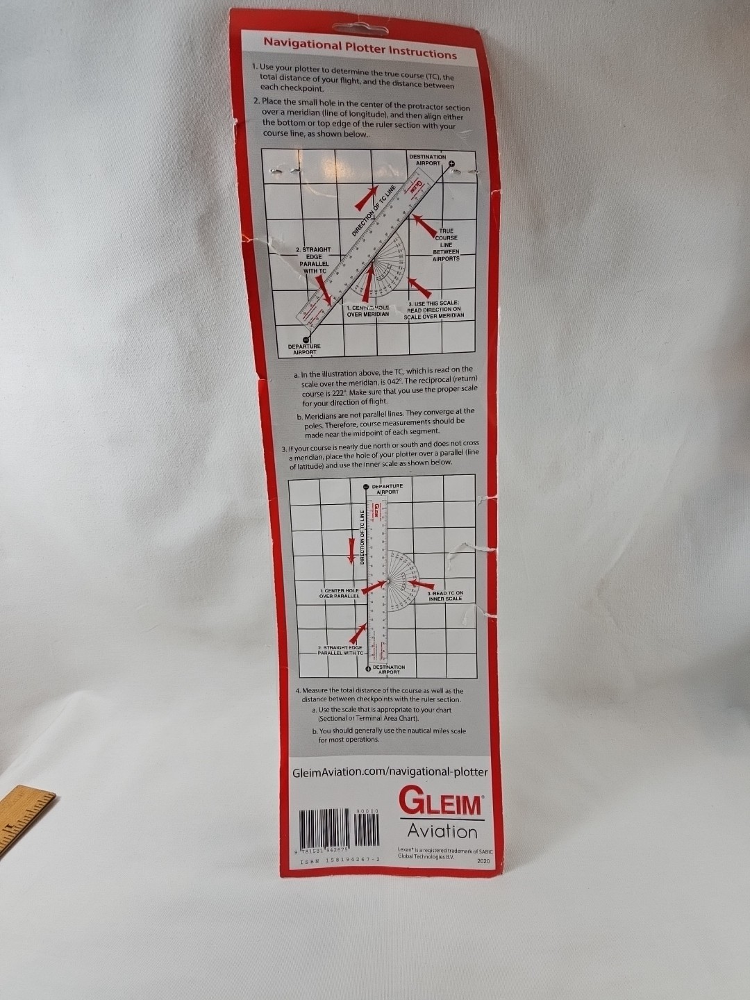 Gleim Navigational Plotter Sectional/World Aeronautical Terminal Area Chart