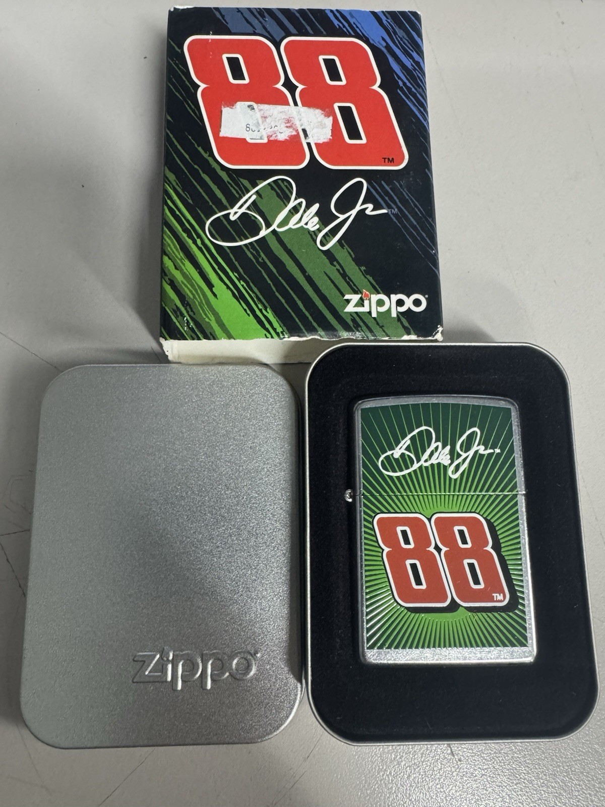 ZIPPO 2008 NASCAR DALE EARNHEARDT JR #88 CHROME LIGHTER SEALED IN BOX 547 B97