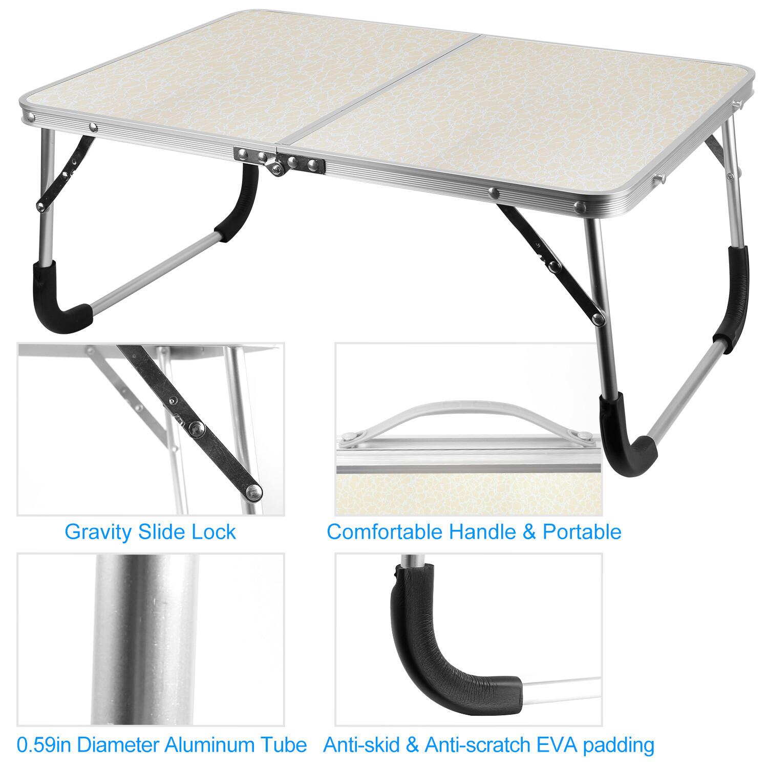 Portable Laptop Notebook Table Foldable Stand Sofa Bed Lap Tray Computer Desk
