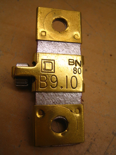 Square D B9.10 B Overload Relay Thermal Unit ~ Heater