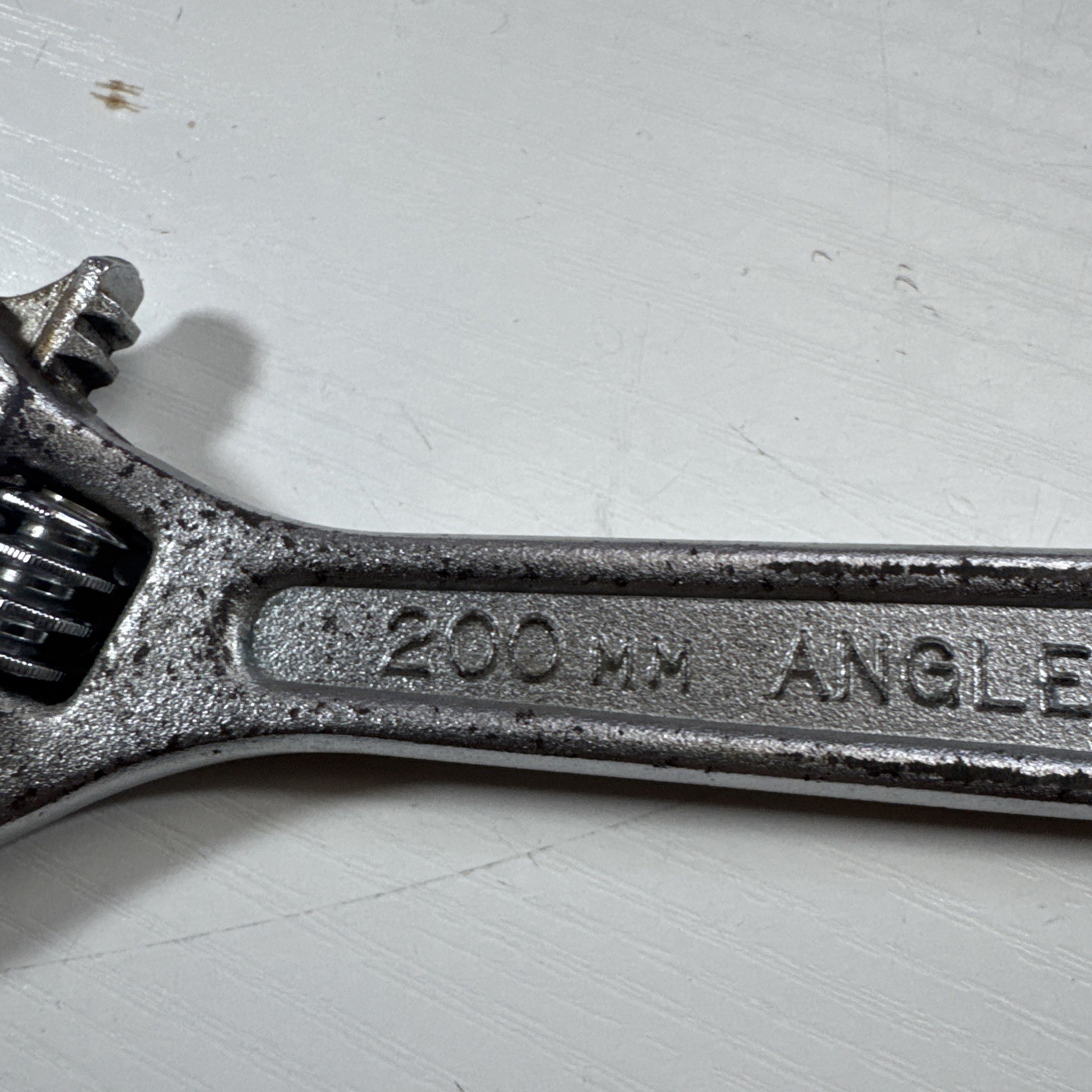 Toyota Motors 200mm Adjustable Wrench 8” Long Angle Wrench Vintage Made in Japan