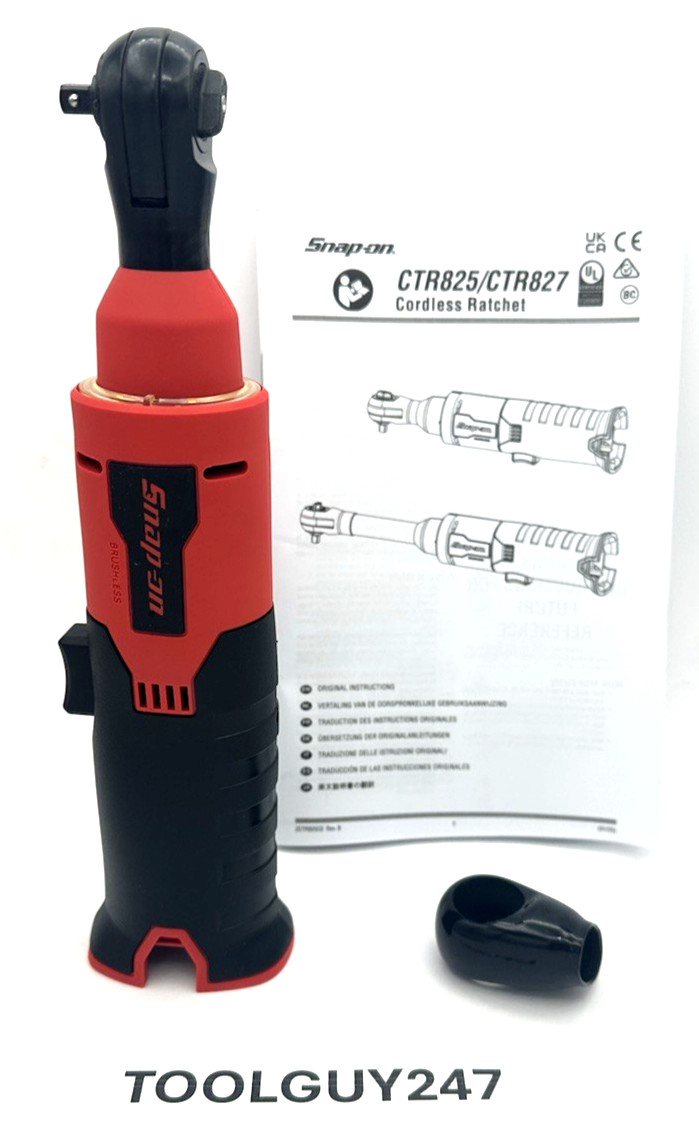 SNAP ON  CTR825 DB NEW 1/4" 40 ft lbs  Cordless Ratchet w/Ring Light USA TOOLS!