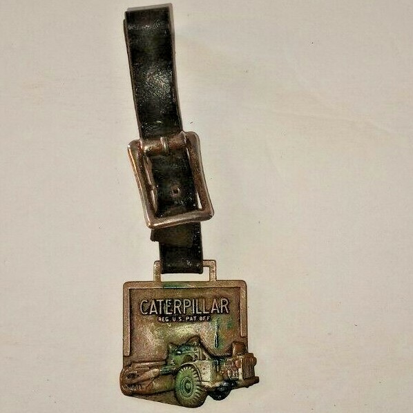 Vintage Caterpillar Cat Tractor Watch Employee Souvenir Peorria Illinois