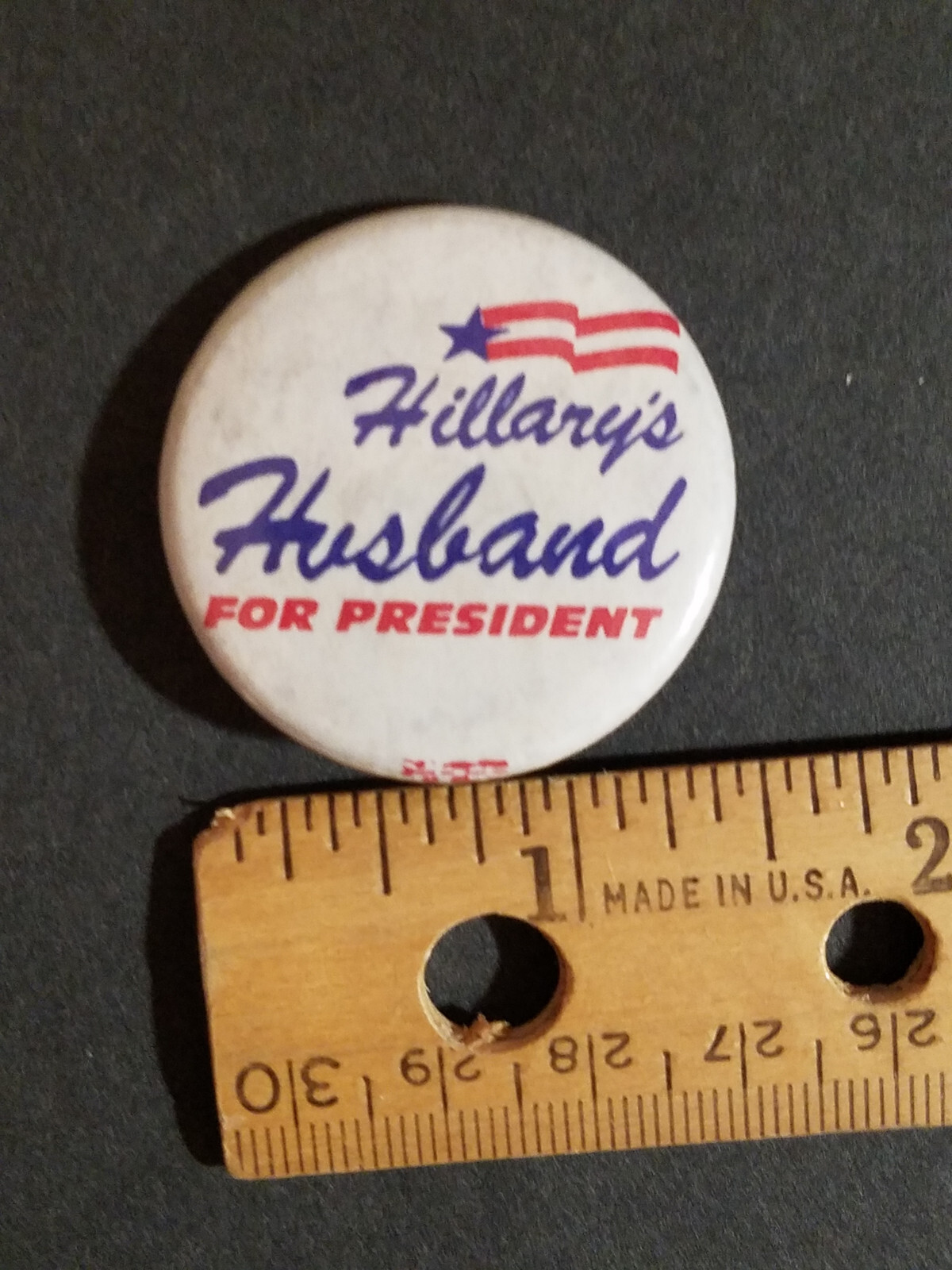 Hillary’s Husband for President Pinback Button