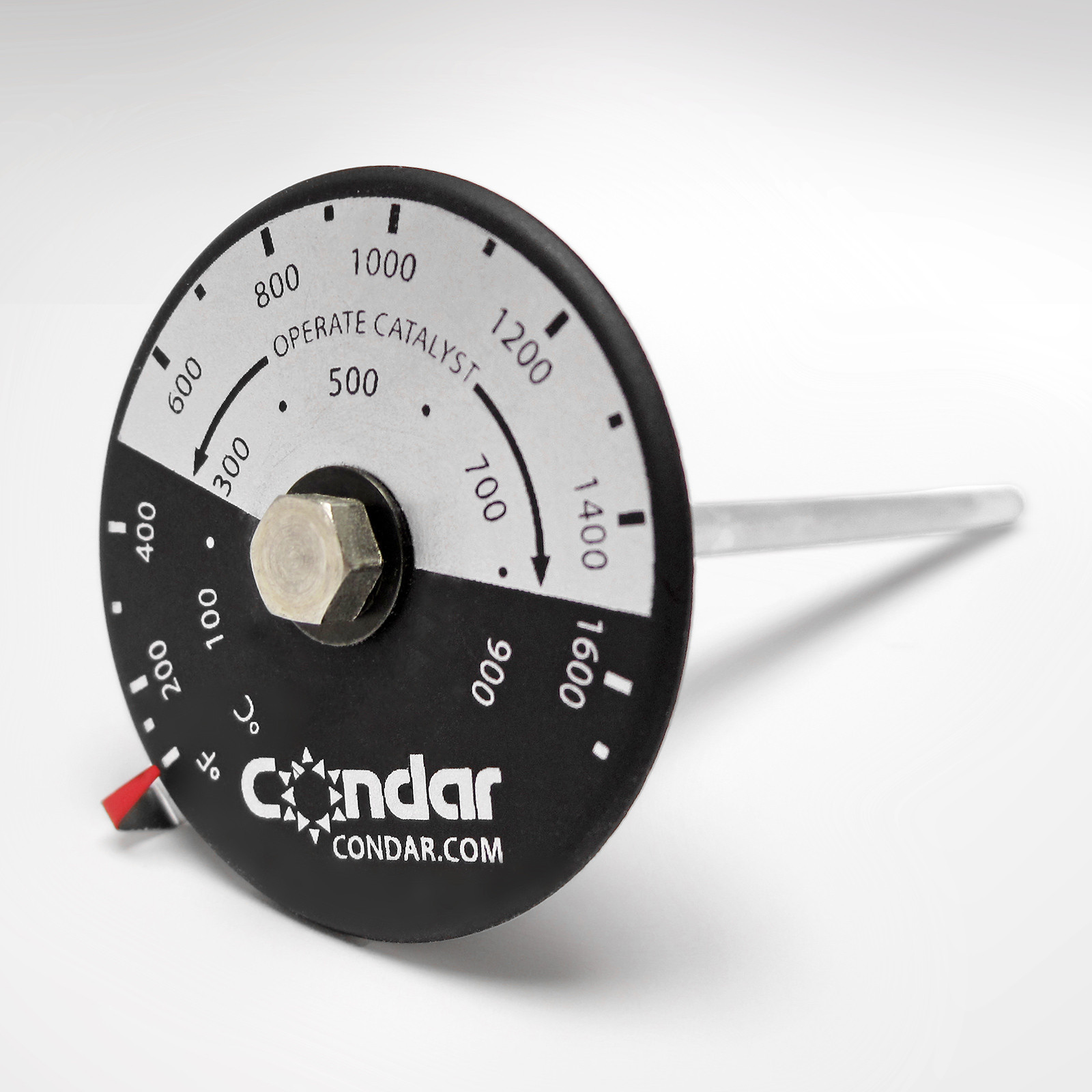 Catalytic Probe Thermometer for Woodstoves (3CX-7) 7 inch probe