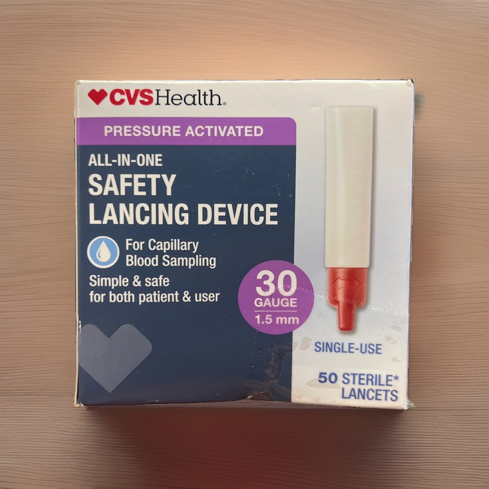Medline MPHPRESS30 97 Safety Lancets, 30G, 1.5MM Free Shipping