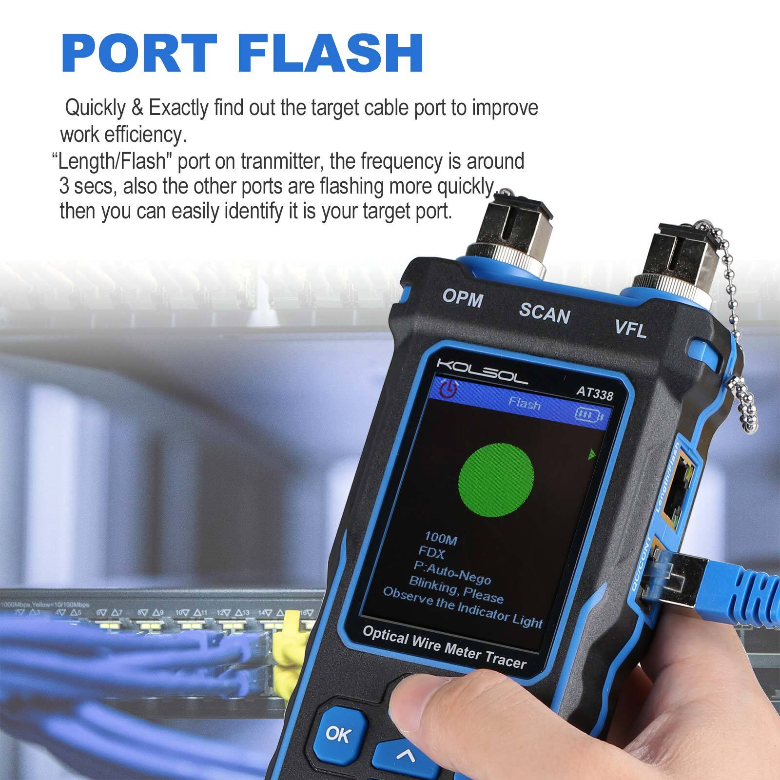 NF-8508 Network Cable Tester LAN Optical Wire Meter Power Meter Tester Tracker