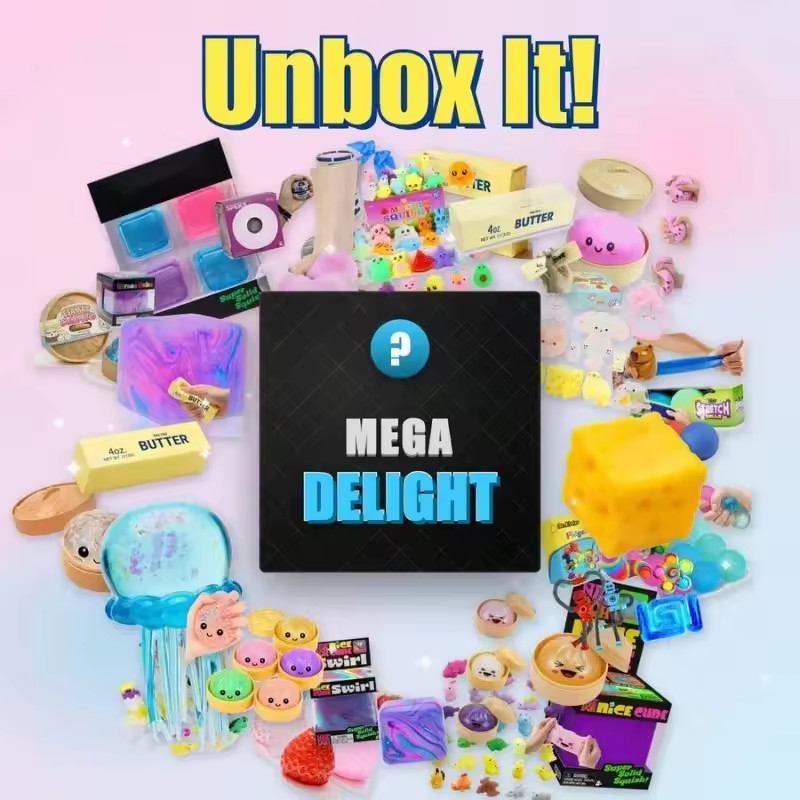1PCs Cute Cube Ocean Squishy Blind Box Toy NEW
