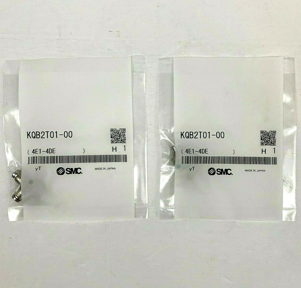 SMC KQB2T01-00 Metal Union Tee Nickel Plated Brass - Lot of 2 NEW